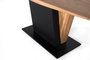 GINER Y COLOMER Mesa de Comedor Acacia y Metal 190x90 cm Natural y Negro